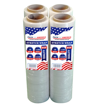 Stretch Film - 1 Roll Clear,Industrial Heavy Duty Plastic Shrink Wrap and Dispenser for Packing, Shipping, Pallet, Moving Supplies